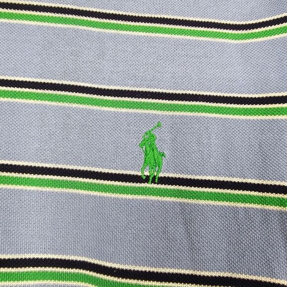 Polo golf pima cotton stripe polo size L - Picture 4 of 8